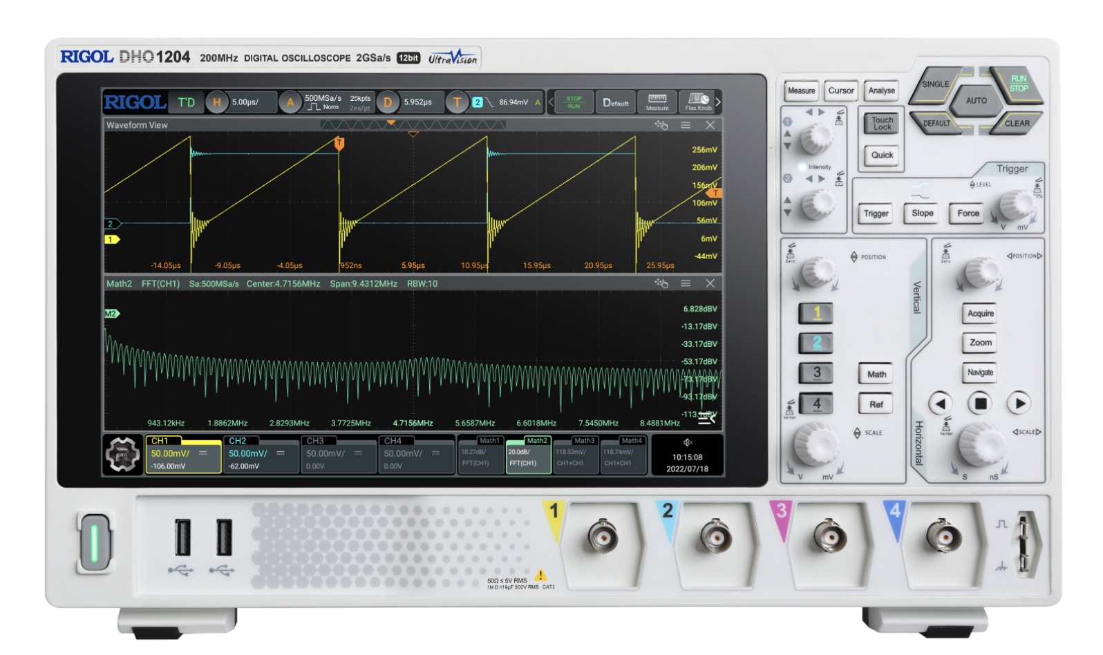 Rigol DHO1204 – 4-Channel Digital Oscilloscope (200 MHz)