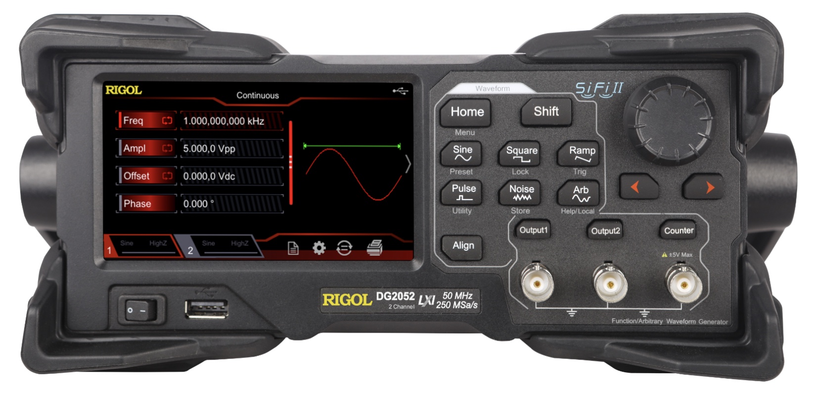 Rigol DG2072 – 70 MHz Function/Arbitrary Waveform Generator