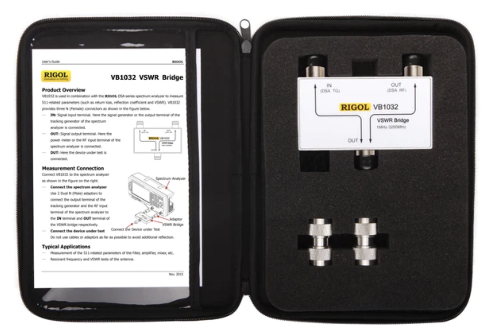 Rigol VB1032 VSWR Bridge (1 MHz to 3.2 GHz) including VSWR Software (DSA800-VSWR)