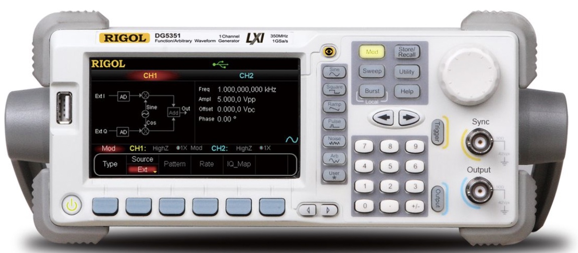 Rigol DG5351 – 350 MHz Function/Arbitrary Waveform Generator, 1 channel, 128 M
