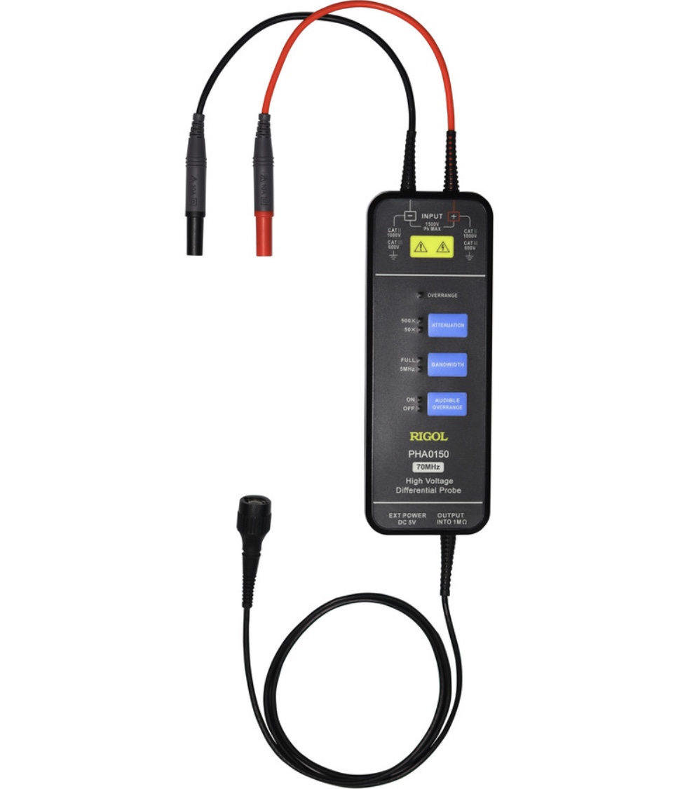 Rigol PHA0150 – 70 MHz 1500 V Differential Voltage Probe