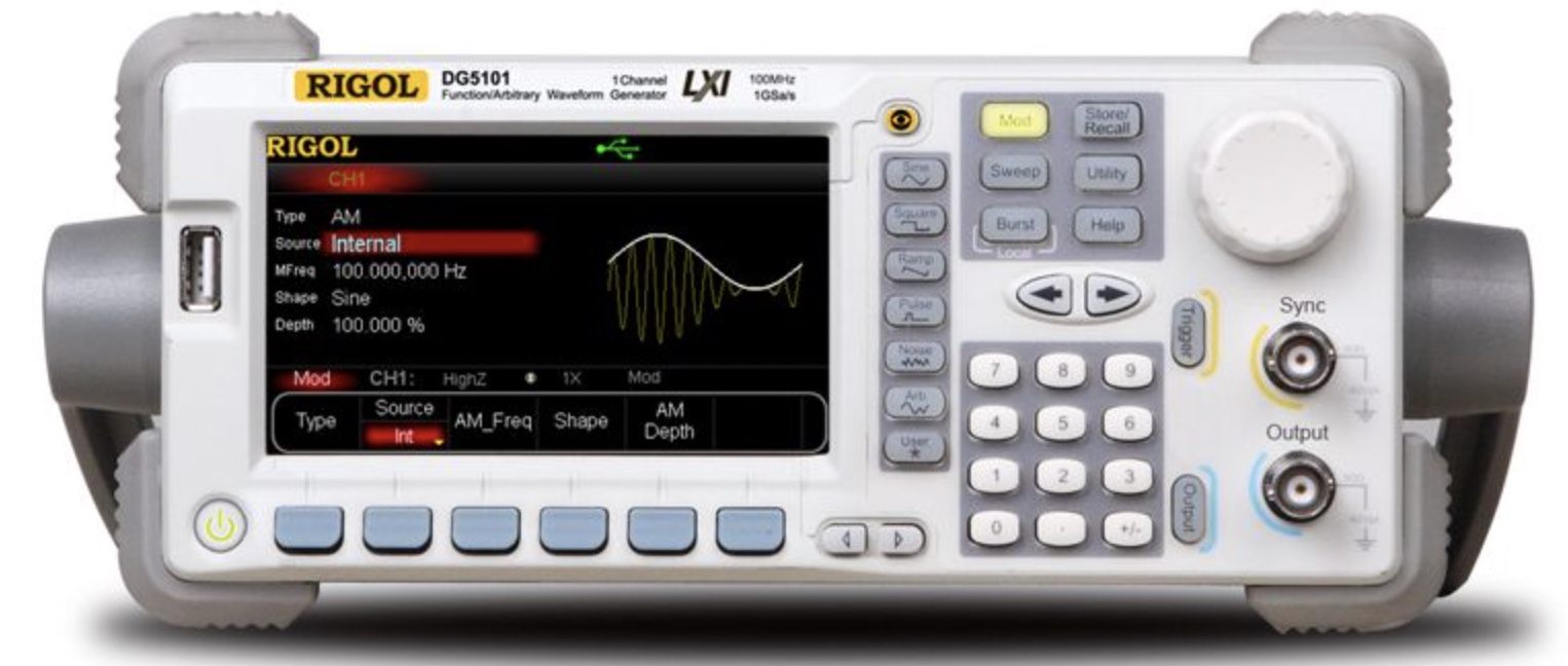 Rigol DG5101 – 100 MHz Function/Arbitrary Waveform Generator, 1 channel, 128 M