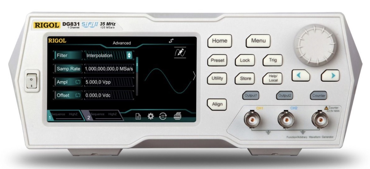 Rigol DG831 – 35 MHz Function/Arbitrary Waveform Generator