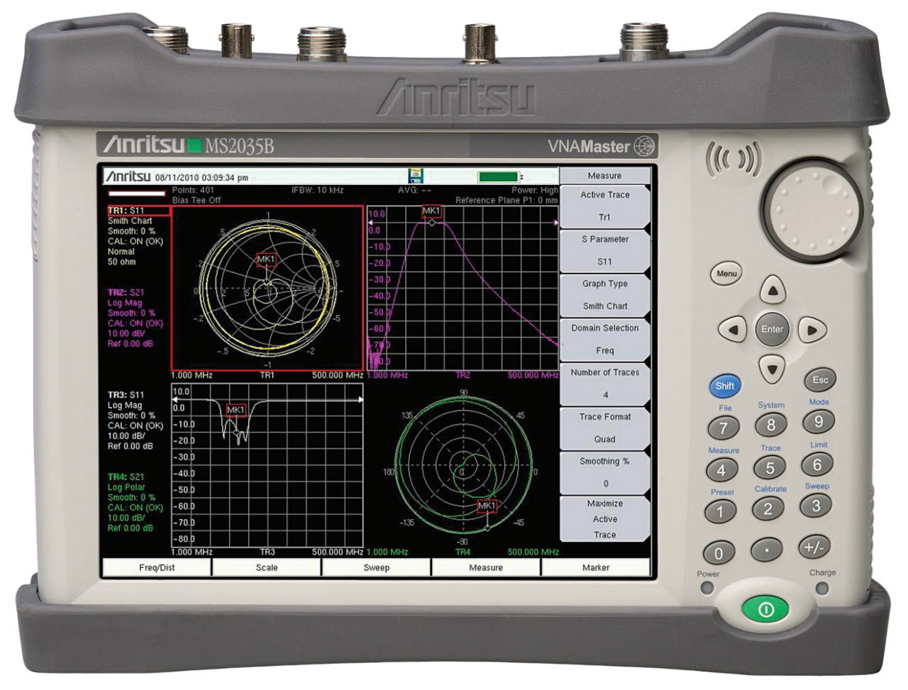 Anritsu MS2035B - VNA Master / Spectrum Analyzer; 500 kHz - 6 GHz / 9 kHz - 6 GHz