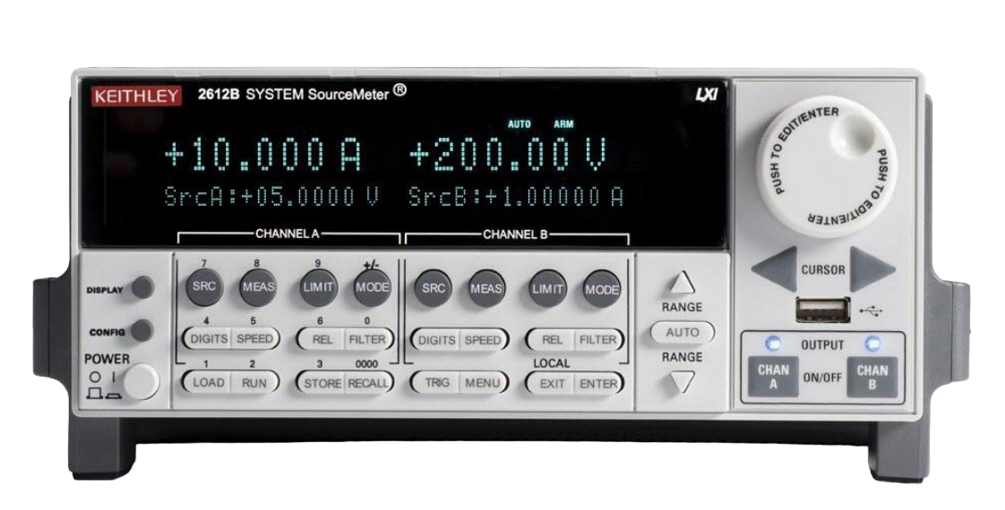 Keithley 2612B-L SourceMeter SMU Instrument,2 channel, No Display (1pA,200V,1.5A DC/10A Pulse)