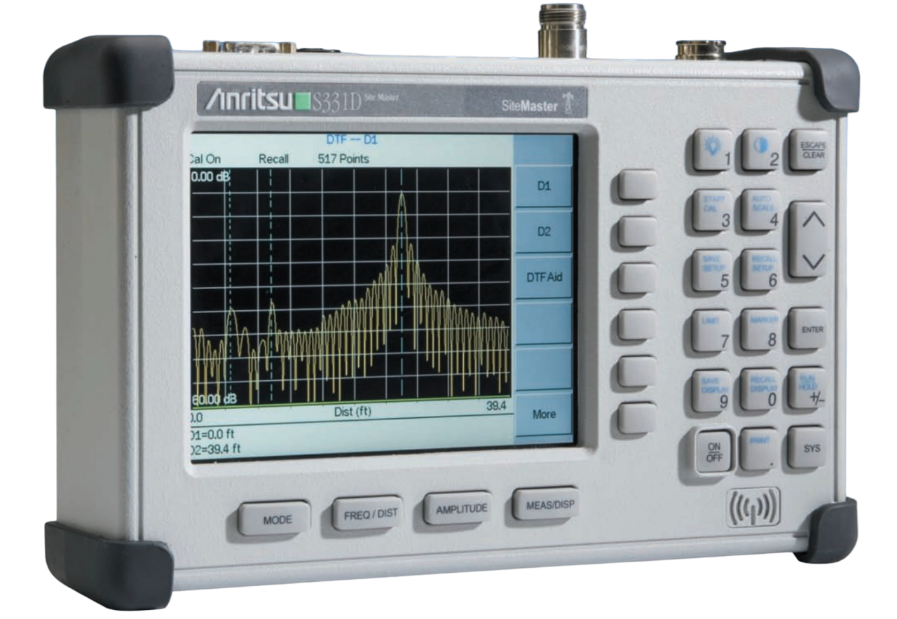 Anritsu S331D – 25 MHz to 4 GHz Site Master Cable/Antenna Analyzer
