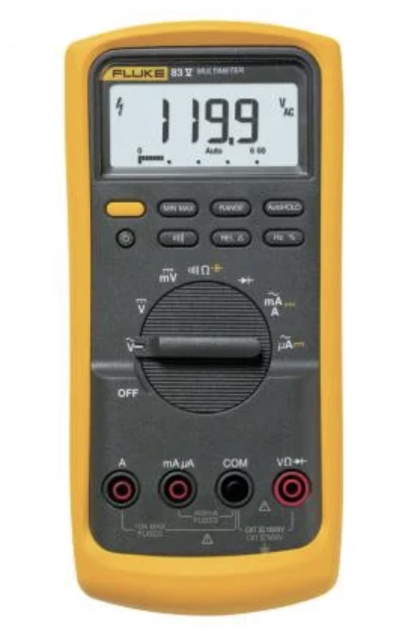 Fluke 83V Industrial Multimeter, 6000 counts