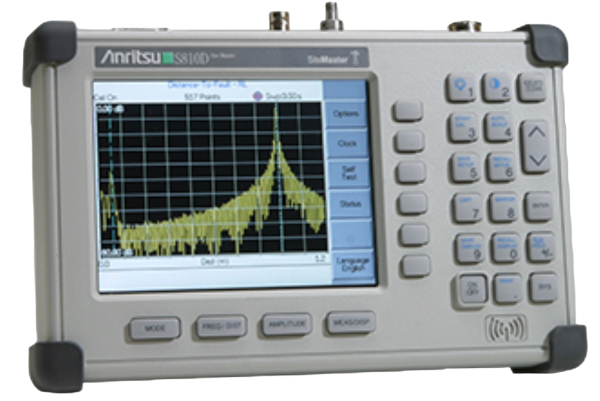 Anritsu S810D – Broadband Site Master, 25 MHz to 10.5 GHz, Built-In DTF