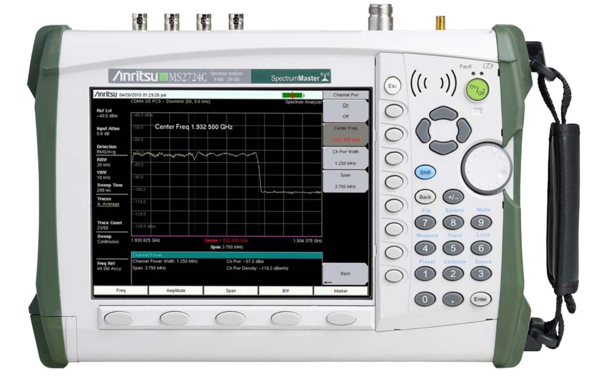 Anritsu MS2724C – Spectrum Master High Performance Handheld Spectrum Analyzer, 9 kHz to 20 GHz