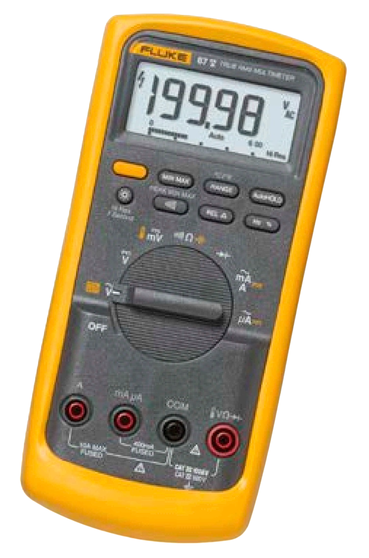 Fluke 87V/IMSK Industrial Multimeter Service Combo Kit with current clamp, 1000 V, 10 A