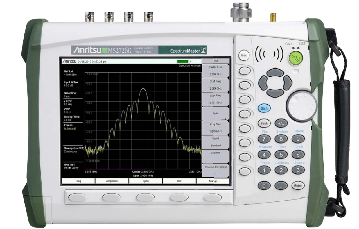 Anritsu MS2726C – Spectrum Master- Handheld Spectrum Analyzer; 9 kHz to 43 GHz
