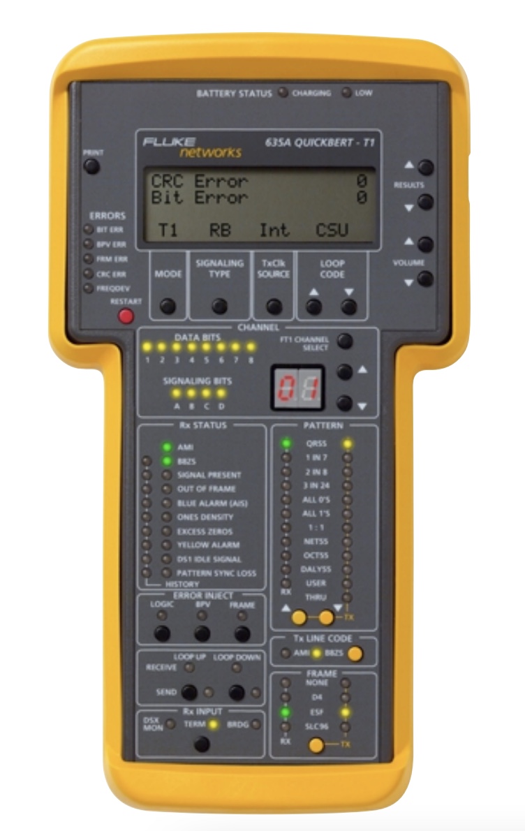 Fluke 635A Quickbert – T1 handheld testset