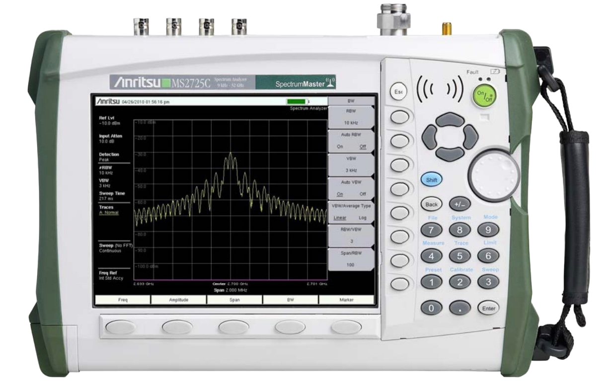 Anritsu MS2725C – High Performance Handheld Spectrum Analyzer, 9 kHz