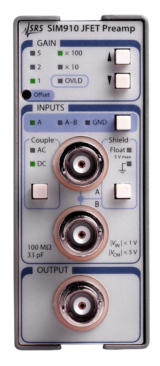 Stanford Research SIM910 – JFET Preamplifier