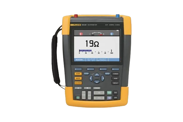 Fluke 190-202-III-S Color ScopeMeter with FlukeView-2 software package, 200 MHz, 2 channels