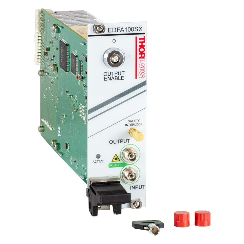 ThorLabs EDFA100SX C-Band Erbium-Doped Fiber Amplifier, >20 dBm, Single Mode, PXIe Module