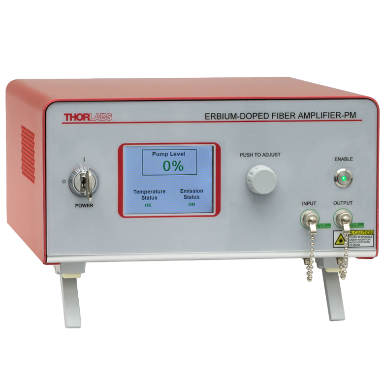ThorLabs EDFA300P Erbium-Doped Fiber Amplifier, >24.5 dBm, Polarization Maintaining