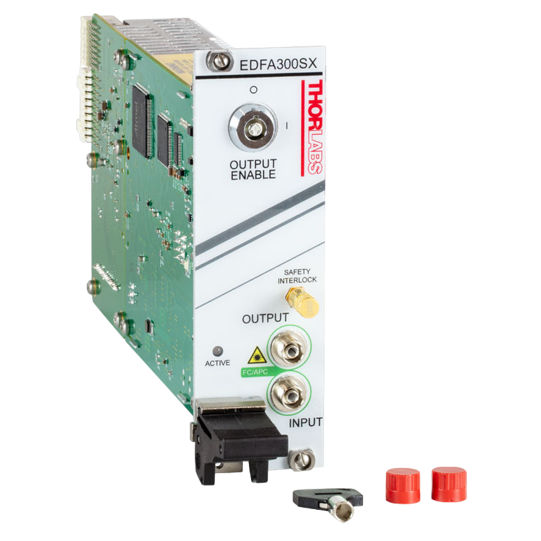 ThorLabs EDFA300SX C-Band Erbium-Doped Fiber Amplifier, >24.5 dBm, Single Mode, PXIe Module