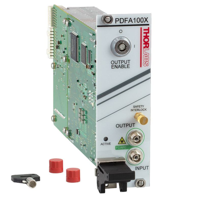 ThorLabs PDFA100X O-Band Praseodymium-Doped Fiber Amplifier, Single Mode, PXIe Module