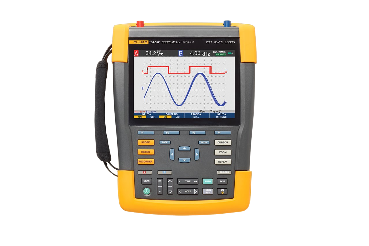 Fluke 190-062-III-S Color ScopeMeter, 60 MHz, 2 channels