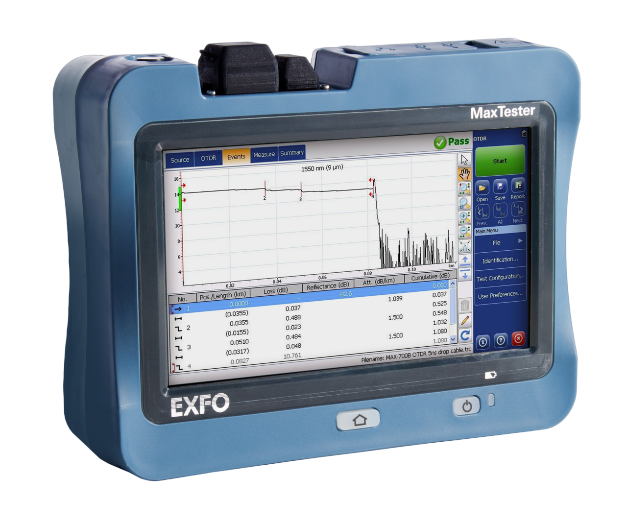 EXFO MaxTester 700 OTDR Series