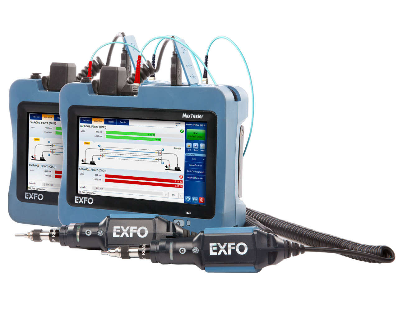 Exfo MAX-945 Fiber Certifier OLTS; Test Set Kit