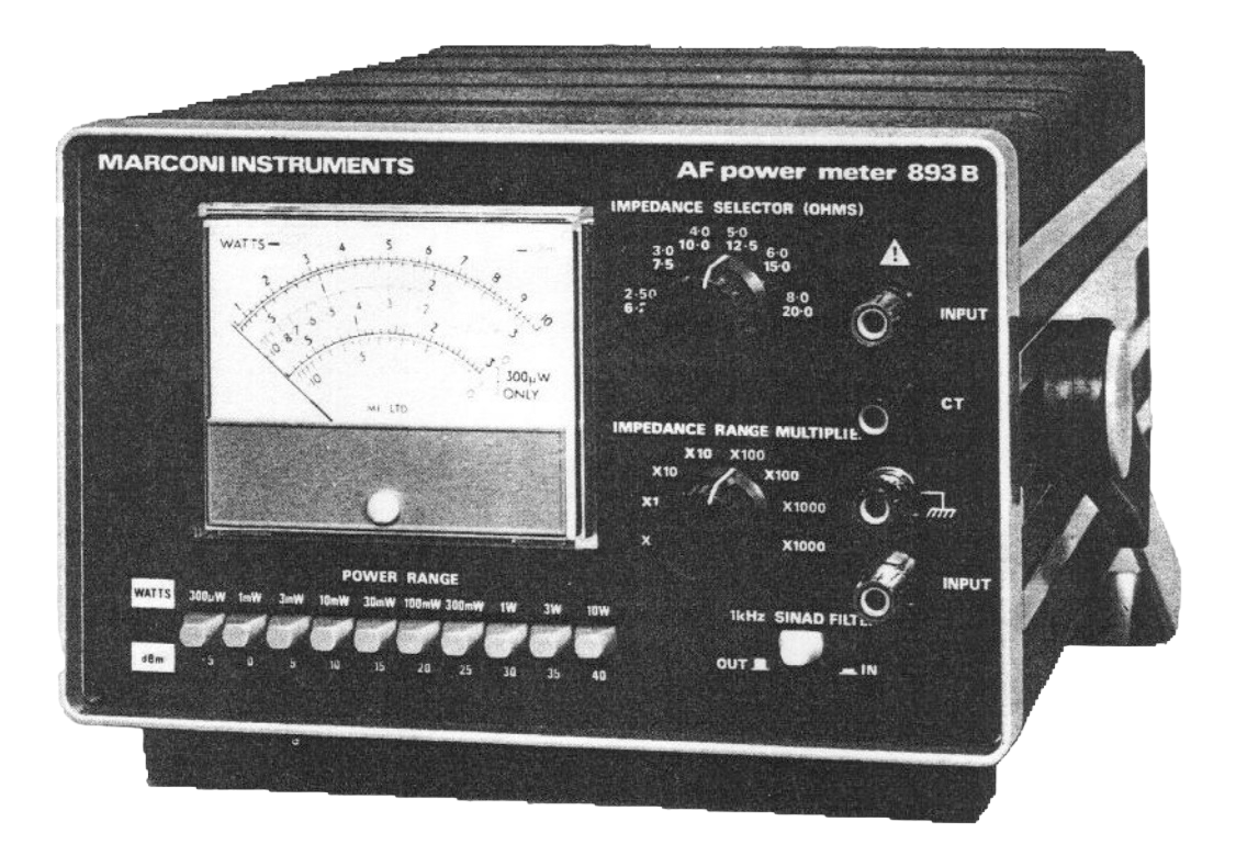 Marconi IFR Aeroflex 893B – AF Power Meter