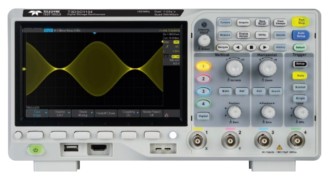 Teledyne LeCroy T3DSO1104 - Four Channel, 100 MHz Digital Oscilloscope