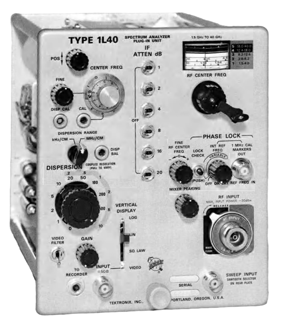 Tektronix 1L40 Spectrum Analyzer Plug-in