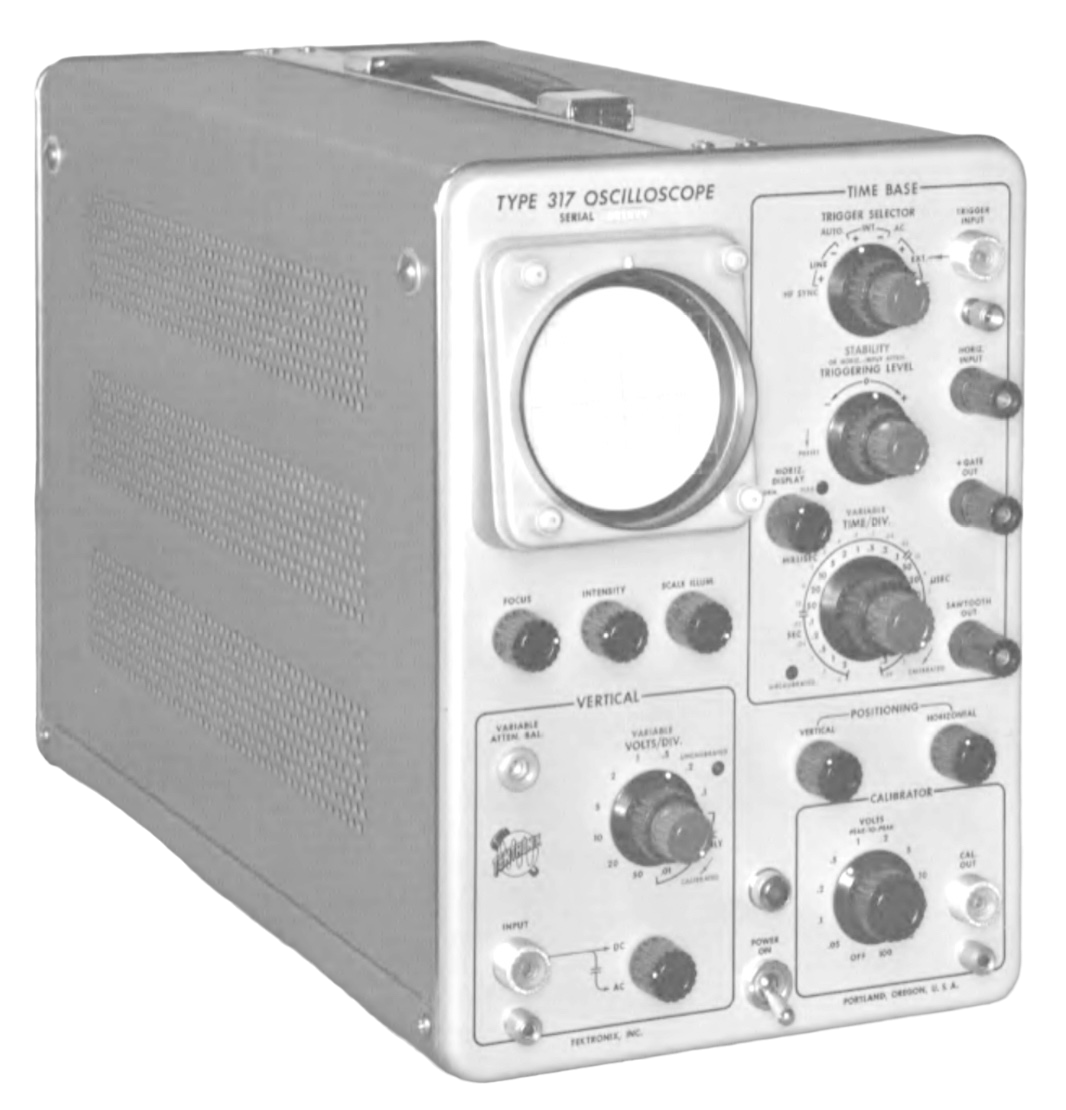 Tektronix Type 317 CRT Oscilloscope