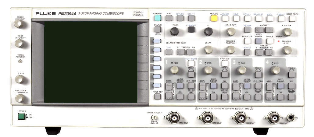 Fluke PM 3394A 4 Channel 200 MHz 200 MS/s Auto ranging CombiScope