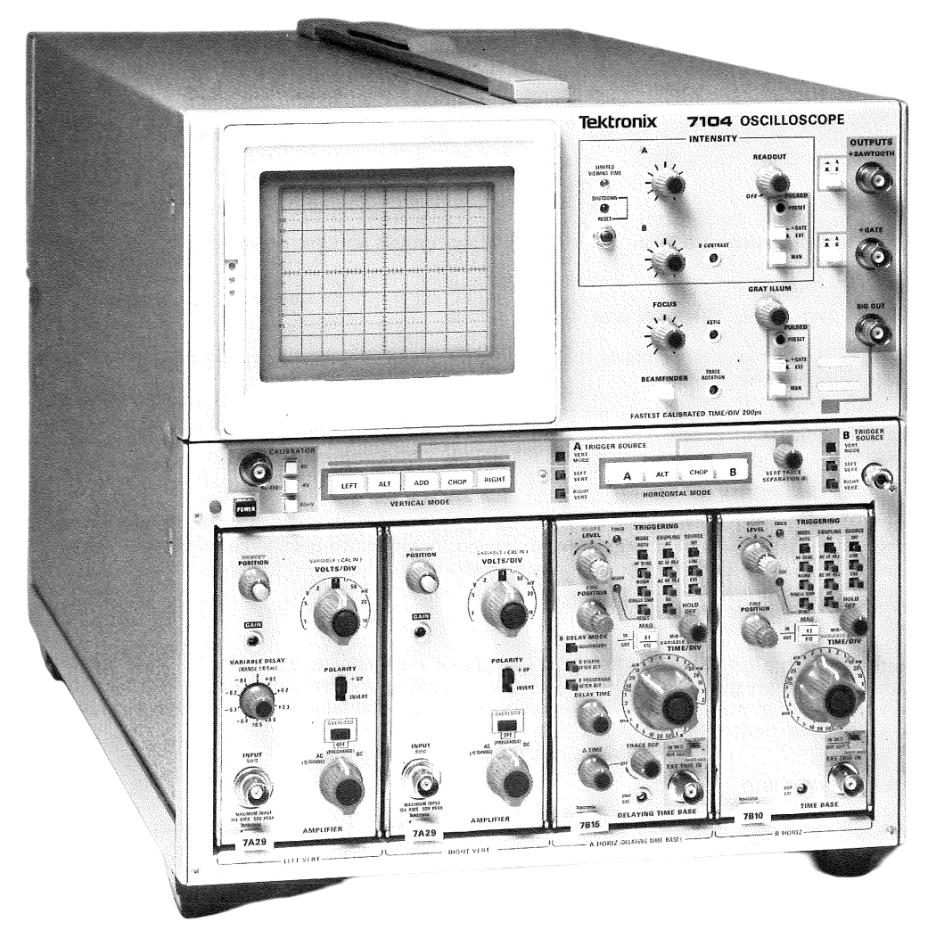 Tektronix 7104 1 GHz Oscilloscope - Wyoming Electronics Inc