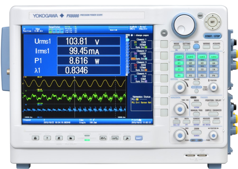 Yokogawa PX8000 Precision Power Scope, 100 MS/s, 20 Hz to 6.4 kHz