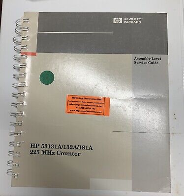 HP 53131A/132A/181A Counter Assembly-level Service Guide Manual Part 53131-90023