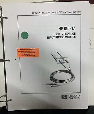 HP 85081A Service Guide Manual