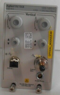 Agilent 86106B  Optical Plug In Module W option 410,H11 **FRESH CALIBRATION**