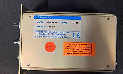 PHOTONETICS  TUNICS-OM 3646 HE 15 LASER SOURCE MODULES w option p6