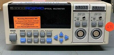 Ando AQ2140 Optical Multimeter WITH 2 X AQ2730 OPM Optical Power Meter Plug