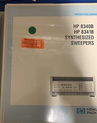 HP 8340B AND 8341B Synthesized Sweeper Operating Manual.
