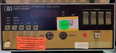 Agilent/HP 8158B  50-400Hz Optical Attenuator With Options .002 013
