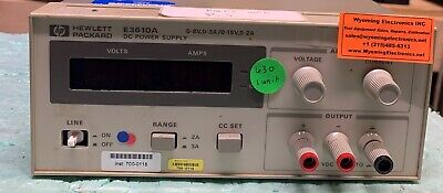 HP AGILENT E3610A DC POWER SUPPLY 0-8V 0-3A/0-15V 0-2A