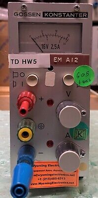 Gossen Konstanter 14K16R2.5 DC Power Supply Unit 16V  2.5A