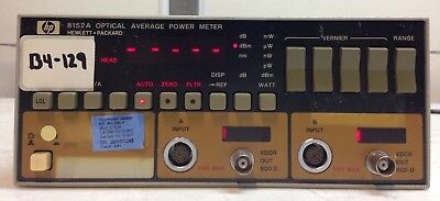 HP 8152A Optical Average Power Meter WITH OPTION 01, 02