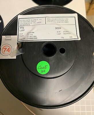 Thermax Wire M17/094 RG179 MIL-C-17, 75 Ohm Coaxial Cable 100 FT. PER SALE