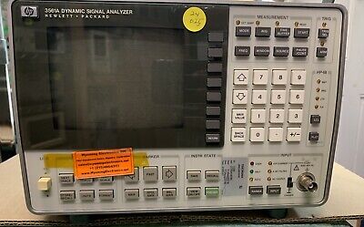 HP 3561A Spectrum Analyzer, 0.000125Hz to 100kHz. w 001