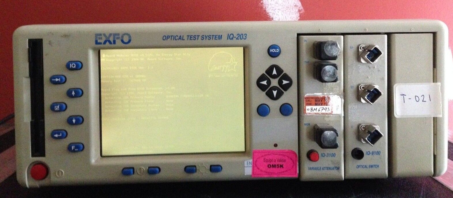 EXFO IQ-203 Optical Test System W/ Modules IQ-3100 and IQ-9100