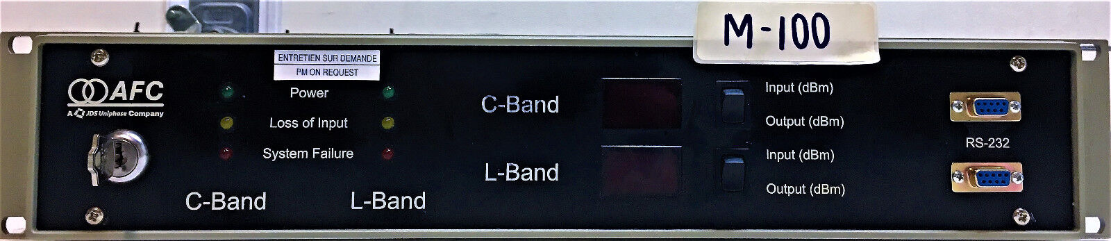 JDSU / AFC C-Band and L-band model SRFA1516 BR1SC-MUX