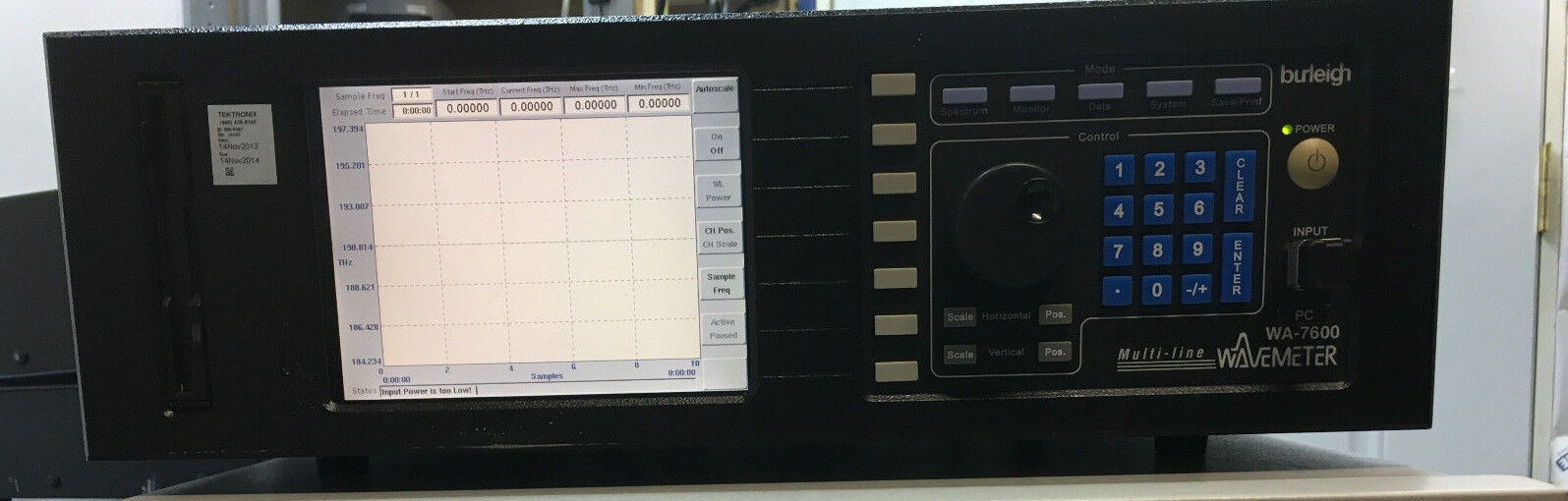 Burleigh WA-7600 Multi-Line Wavemeter w calibration