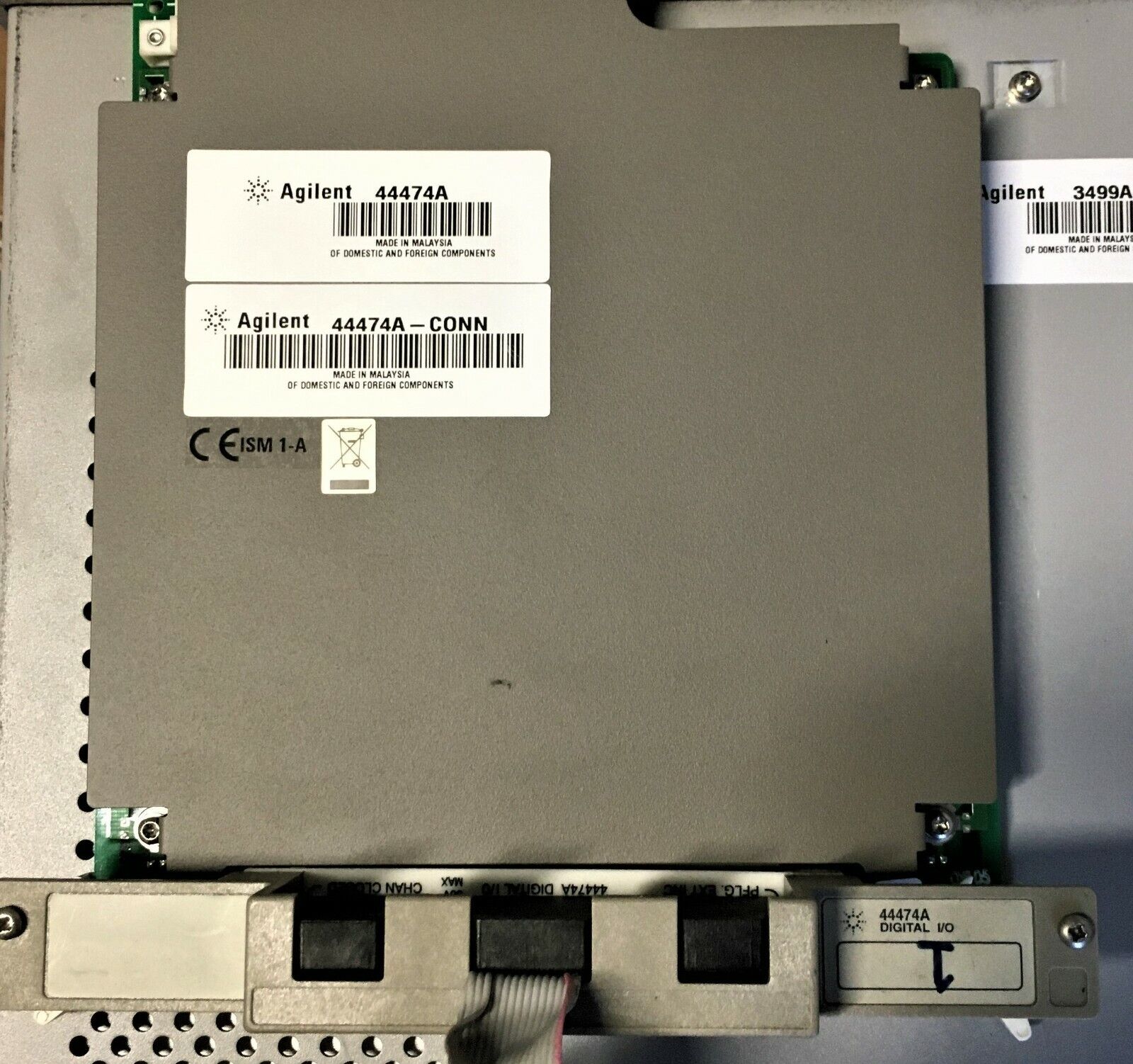 Agilent  44474A  card with  44474A Connector Terminal Relay Block .