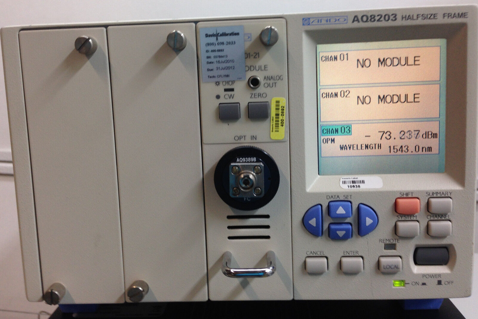 ANDO AQ8203 HALFSIZE WITH AQ8201-21